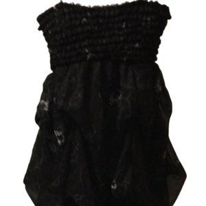 Cecico black dress with layered bottom size m